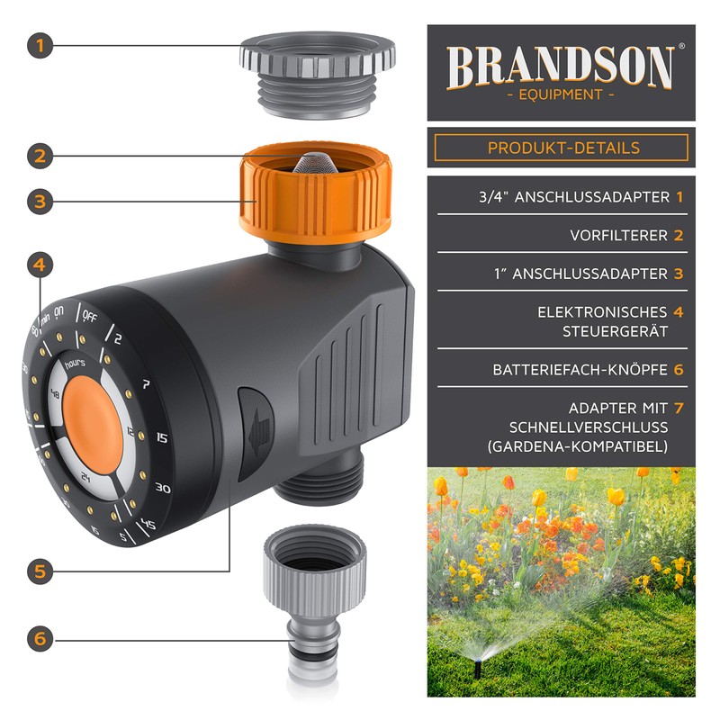 Brandson - Watering Timer - Water Timer - Electric Irrigation