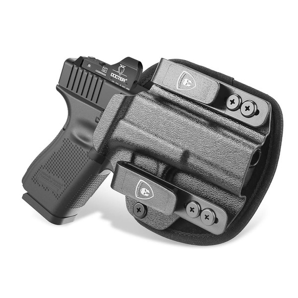 WARRIORLAND Hybrid Kydex&Nylon Holster for Pistols, Compatible with Glock 19