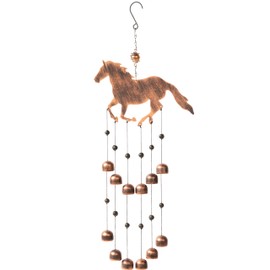Dawhud Direct 24-inch H Galloping Horse Wind Chimes for Outside Unique - Moon Decor - Galloping Horse Windchimes - Outdoor Decorations - Garden Decoration, Gift for Women, Mom, Grandma, Unisex