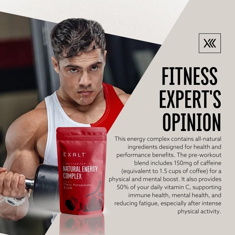 EXALT | Natural Pre-Workout Energy Powder | Natural Caffeine |