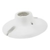Pack 10 Portalamparas Argos Redonda 4 PuLG Ceramica Color Blanco
