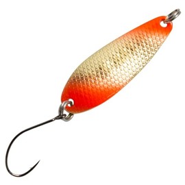 FTM Spoon Wheel 3.6 g 3.8 cm – Trout Blinker, Colour: Orange/Gold/Gold