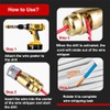 Eewudwok Drill Wire Stripper Cutter, 2.5/4.0/6.0 sq Cable Stripping Tool