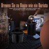 Muntel Coffee grounds container, knockbox, non-slip, 1.3 L, black