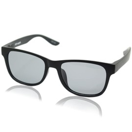 Eight Tokyo PET-W Recycled PET Sunglasses, Sustainable, Lightweight, Made in Sabae, matte black/smoke