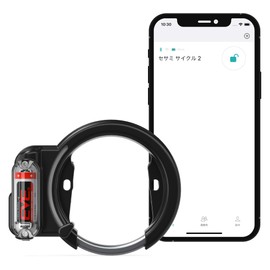 Candy House, No Key Required, Smart Lock, Smart Key, Bicycle SESAME CYCLE2, Sesame Cycle 2, Black, Electronic Lock, Waterproof, IPX4, Easy Installation, Security Measures, Aftermarket