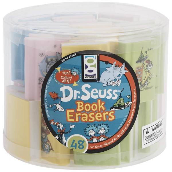 Raymond Geddes Dr. Seuss Book Eraser 48 Pack (69689)