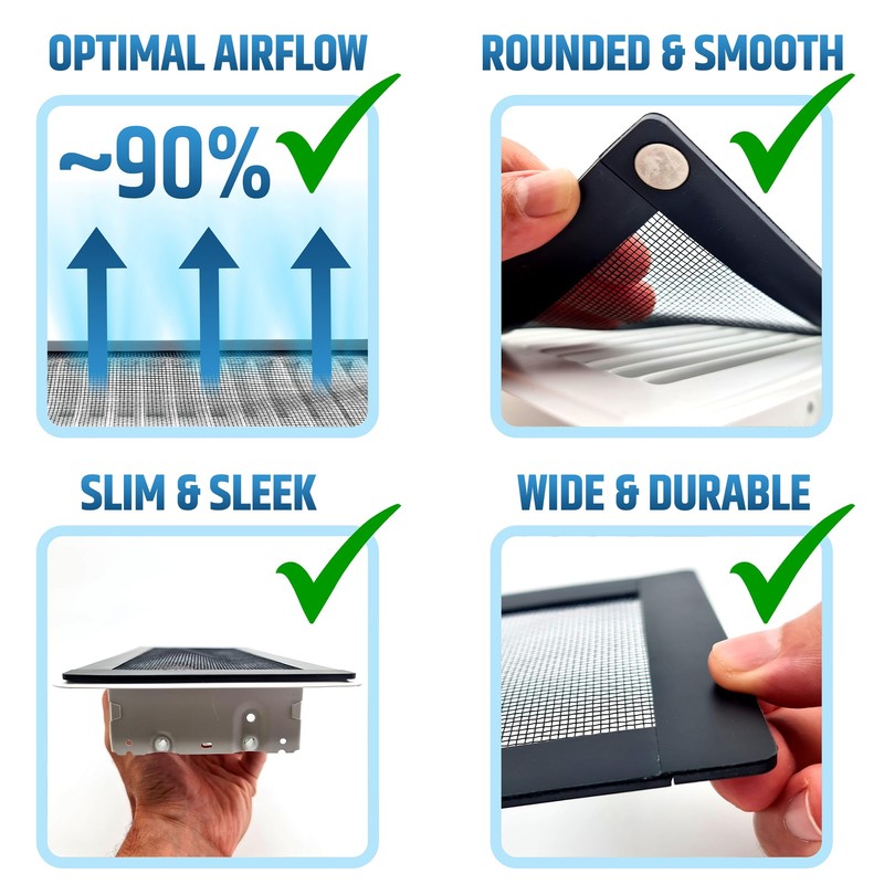 Powerful Magnetic Vent Screen Mesh Covers (3-Pack) That Will Never