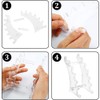 FOMIYES Transparent Acrylic Pen Holder for Desk, 2Pcs Eyeliner Eyebrow