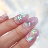 Pink Bear Star UruUru Handmade Nail Tip - Short Square
