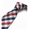 Secdtie Men's Slim Check Stripe Silk Ties Jacquard Formal Plaid