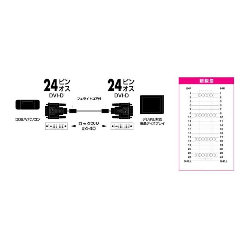 Buffalo iBUFFALO BSDCDS30 Display Cable DVI-D:DVI-D Single Link Support 3.0m