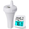 NoWoW Wireless Pool Thermometer with Indoor Unit - IPX8 Waterproof
