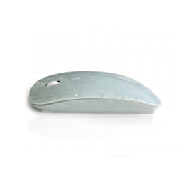 Accuratus Image ECO Wheat Mouse - Biodegradeable Wireless Bluetooth 5.1 & RF 2.4Ghz USB Wheat Grass Polymer Mouse - Duck Egg Blue