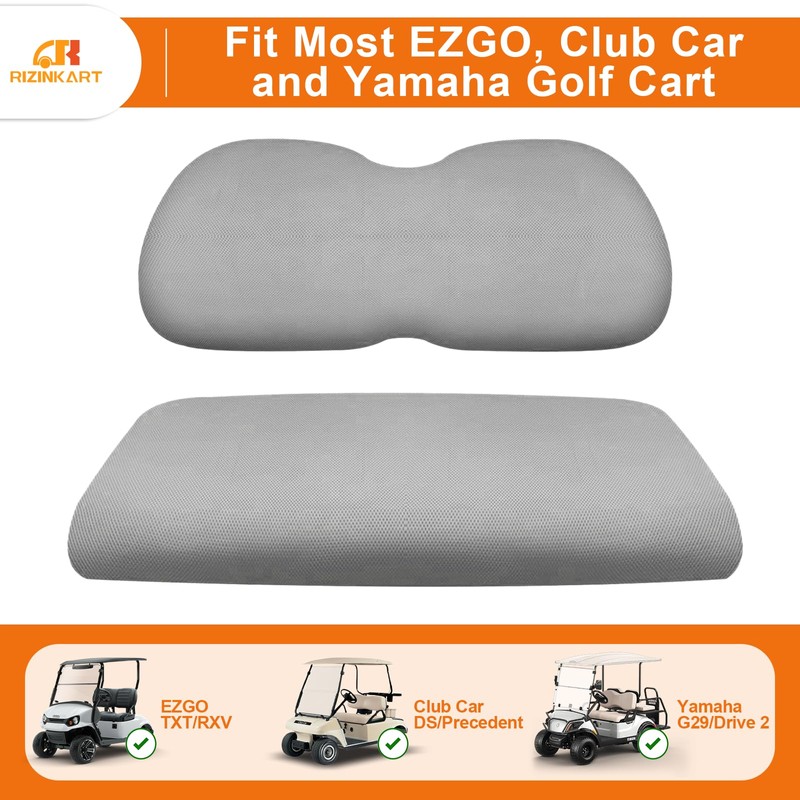Golf Cart Front Seat Covers Set Fit for EZGO TXT/RXV,