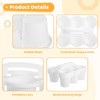 NIMBLOOM 4 PCS Classroom Caddy Organizer, Plastic Desk Storage Bin