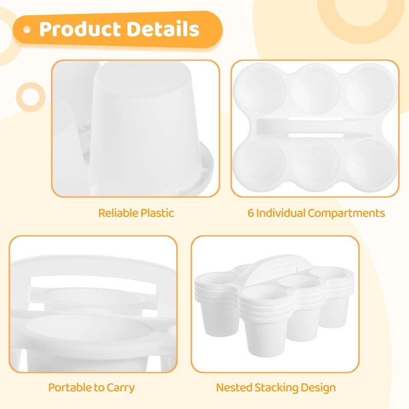 NIMBLOOM 4 PCS Classroom Caddy Organizer, Plastic Desk Storage Bin