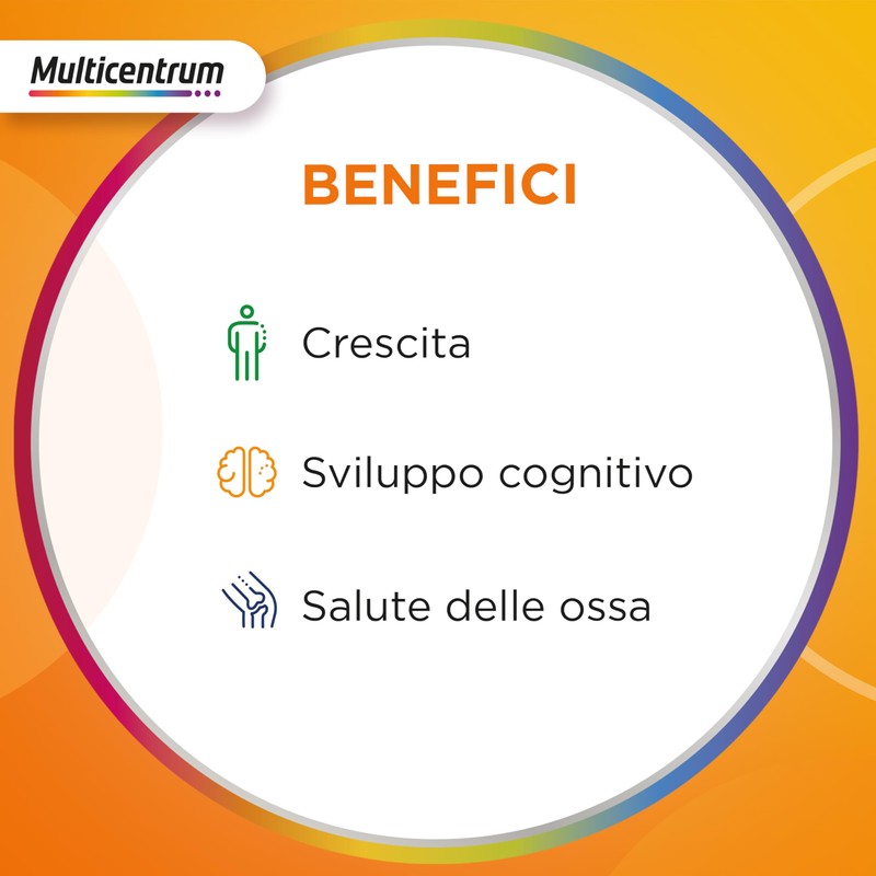 Multicentrum Vitagummy Integratore Alimentare di Vitamine e Minerali Formulato per