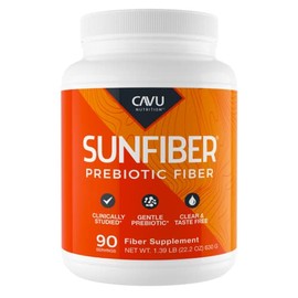 CAVU NUTRITION Gentle Prebiotic Fiber Supplement | Promotes Comfortable Digestion & Regularity* | Intestinal & Colon Health* (90 Servings)