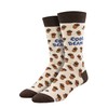 Socksmith Men's Cool Beans Crew Socks, Ivory Heather