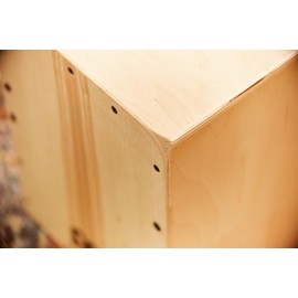 Meinl Cajon Box Drum with Internal Snares - MADE IN EUROPE - Heart Ash Frontplate / Baltic Birch Body, Compact Size, 2-YEAR WARRANTY (JC50HA)