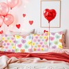 WATINC 4Pcs Valentine’s Day Candy Conversation Cute Heart Throw Pillow