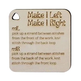 Wood Knitting Gauge - Square Wooden Yarn Measure Tool - Multifunctional Craft Supplies for Crafting Projects Sewing Measuring