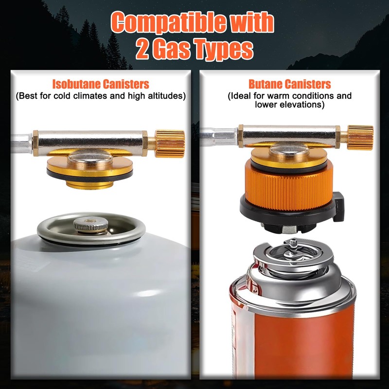 WODHMIEY Portable Camping Stove 3500W Outdoor Gas Cooker with 35cm