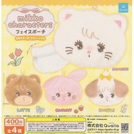 Mikko Characters Face Pouch, Set of 4