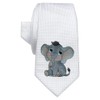 Azeeda 'Cute Baby Elephant' White Tie/Necktie with Gift Box (AT00022917)