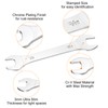 sourcing map Thin Open End spanners SAE, 1/2x9/16 Inches, Slim