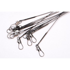 Phoxinus 10 LURE WIRE TRACES spinning pike fishing swivel zander