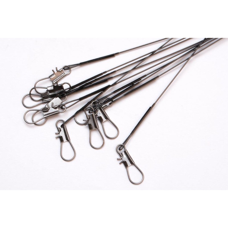Phoxinus 10 LURE WIRE TRACES spinning pike fishing swivel zander