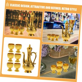 BIUDECO Classic Style Offering Cup Sturdy Wine Pot Tea Cup Ritual Decor Present