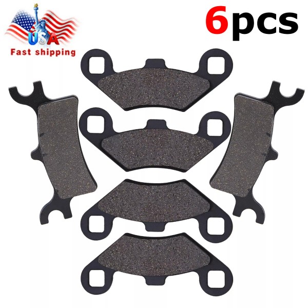 OUMURS Front + Rear Brake Pads Set For polaris sportsman