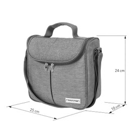 anndora Mini Cool Bag 4 Litres Light Grey Lunch Bag
