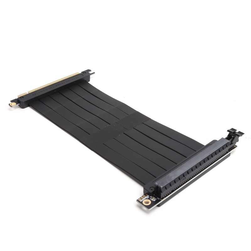 PCI-E 16X 90 Extension Cable Ear Button Slot Connection Ribbon