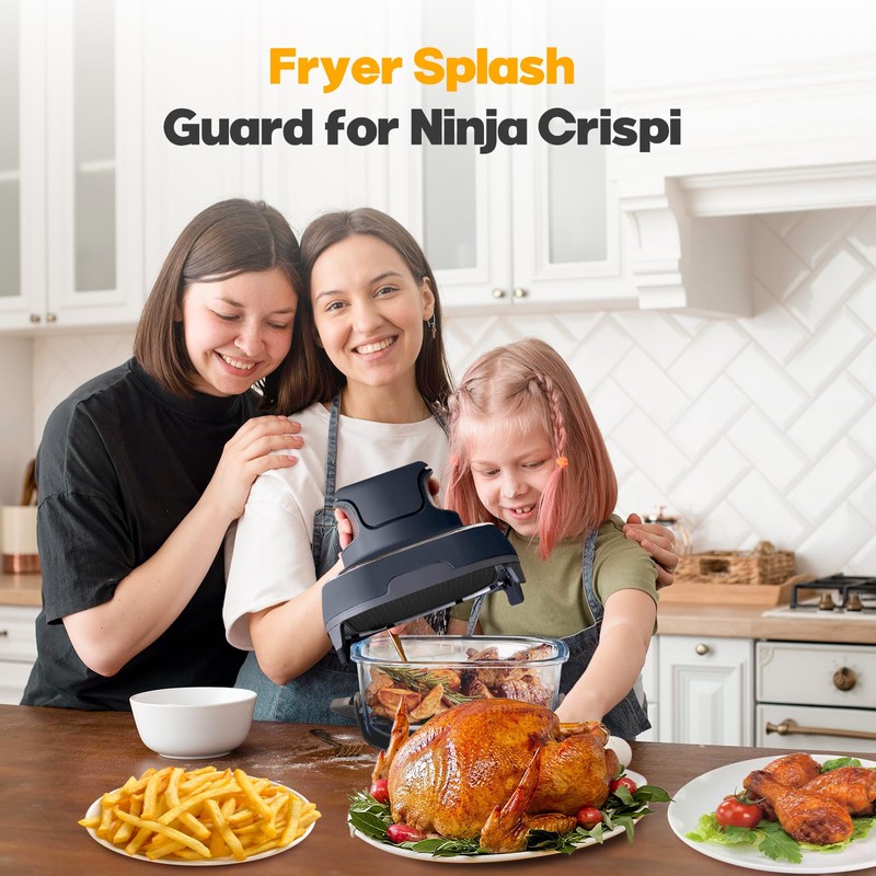 2 PCS Silicon Splatter Shield for Ninja Crispi Air Fryer