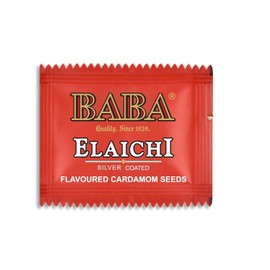 LUXCKY Silver Coated Saffron Elaichi Blended 81 Pouch (Mouth Freshener | Flavoured Cardamom Seeds (Pack of 1) (0.179 gram each)