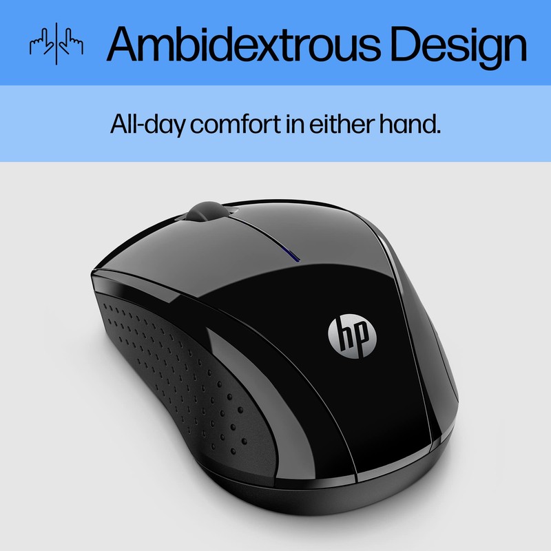 HP X3000 G2 Wireless Mouse - Ambidextrous 3-Button Control, &