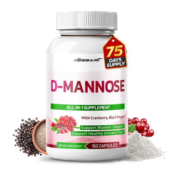 NESSARIT NESSARIT D-Mannose - High Potency with Cranberry, Black Pepper