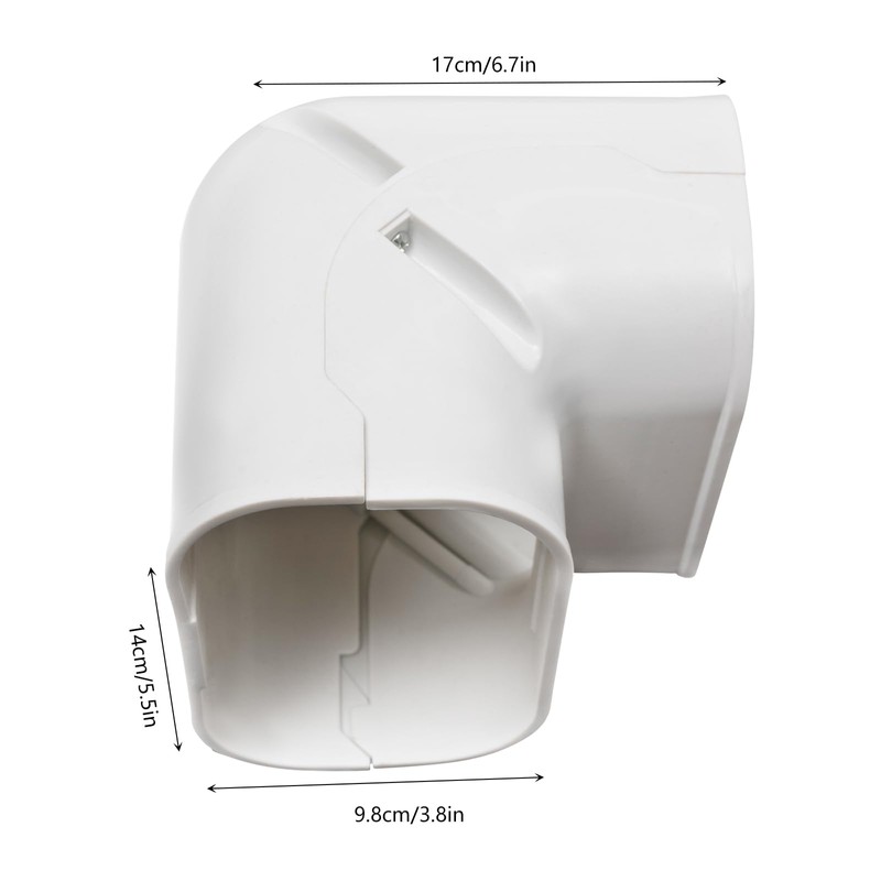 QUEMARQUE Mini Split Line Set Cover, 5" 17Ft Air Conditioner
