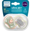 Avent Ultra Air Soother 6-18 Months Deco 2 Pack (Colours and Designs may vary)