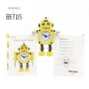 Betus Non-ticking Robot Alarm Clock Stainless Metal - Wake-up Clock