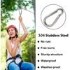 JUTOSU Carabiner, Spring Snap, Strong Stainless Steel, 304 Stainless Steel