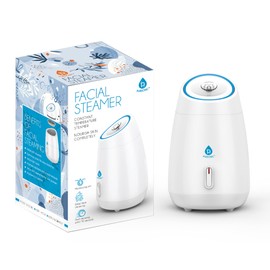 Pursonic White Facial Steamer, Face Steamer for Facial Deep Cleaning, Tighten Skin, Daily Hydration for Maximum Serum Absorption, Nourish Skin Completely