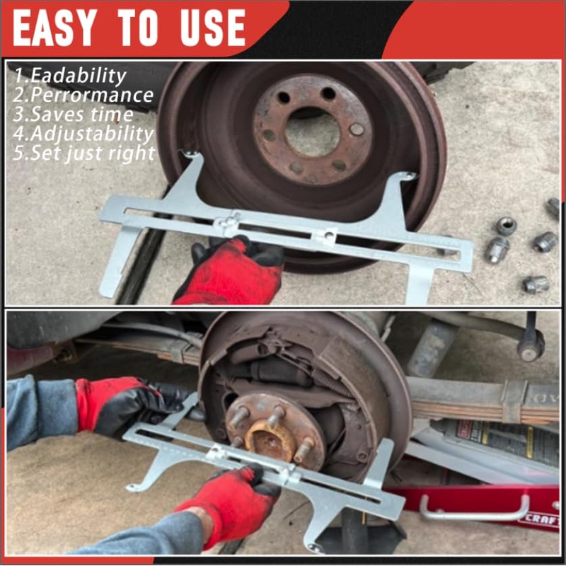 RAMATA Adjusting Brake Shoes and Installing Drum/Brake Resetting Gauge/Brake Reset