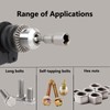 Nut Driver Bit 8mm, 80mm Length, 1/4 inch Hex Shank,