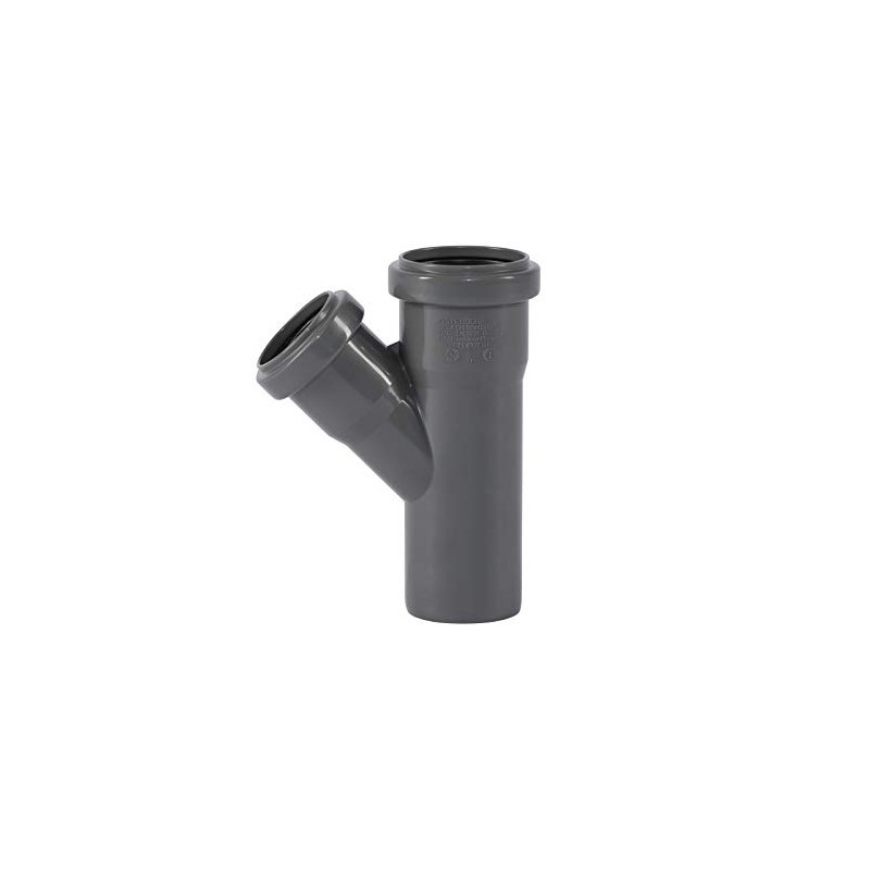 Ostendorf HTsafe Branch DN 50/40 mm 45 Degree HT Pipe