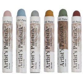 Jack Richeson Shiva Oil Paintstik, Traditional Colors, Set of 6